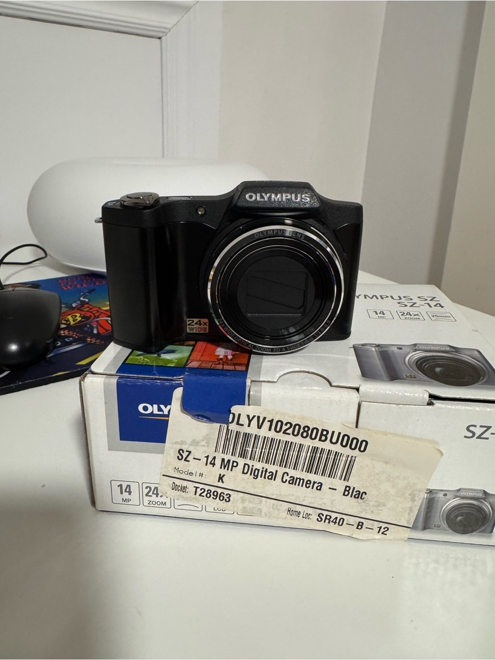 Olympus Black Compact Digital Camera with 24x Zoom